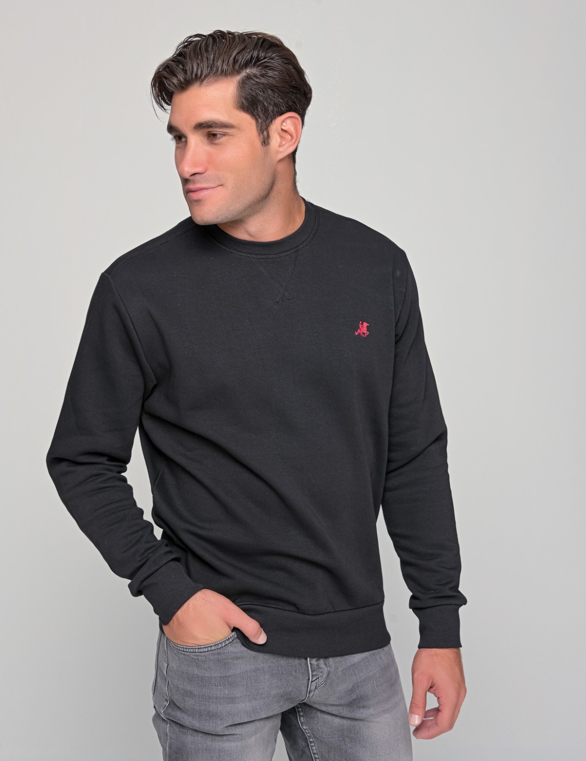 Us Grand Polo ανδρικό μαύρο φούτερ USF175B φωτογραφία